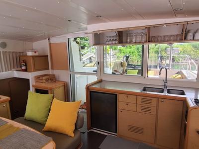Galley of Chirouble, a Lagoon 421 catamaran at Baan Salak Phet, Thailand