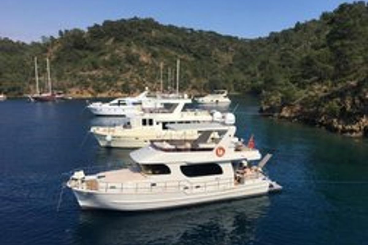 Exterior view of Atil, a Tuzla Yachts Tuzla yacht at Fethiye, Turkey