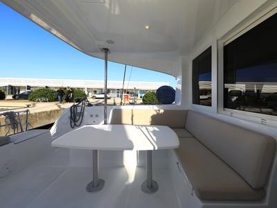 Deck of Gimme Kiss, a Lagoon 40 catamaran at Općina Sukošan, Croatia