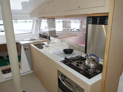 Galley of Alneelam, a NEEL 43 sailboat at Alameda, United States