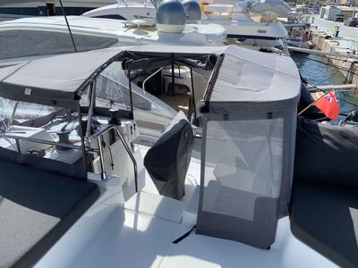 Galley of Lazuli, a Fountaine Pajot Elba 45 catamaran at Athens, Greece
