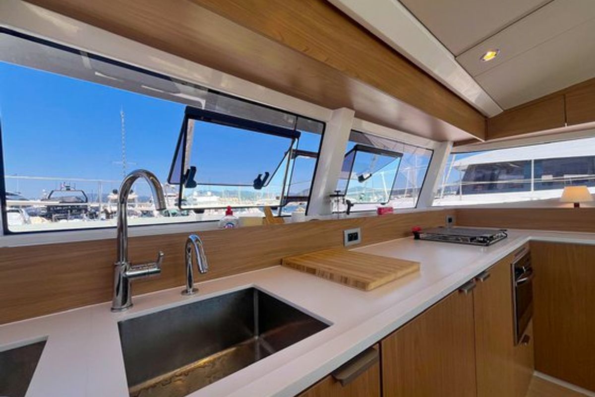 Galley of Hope, a Bali Catsmart catamaran at Hyères, France