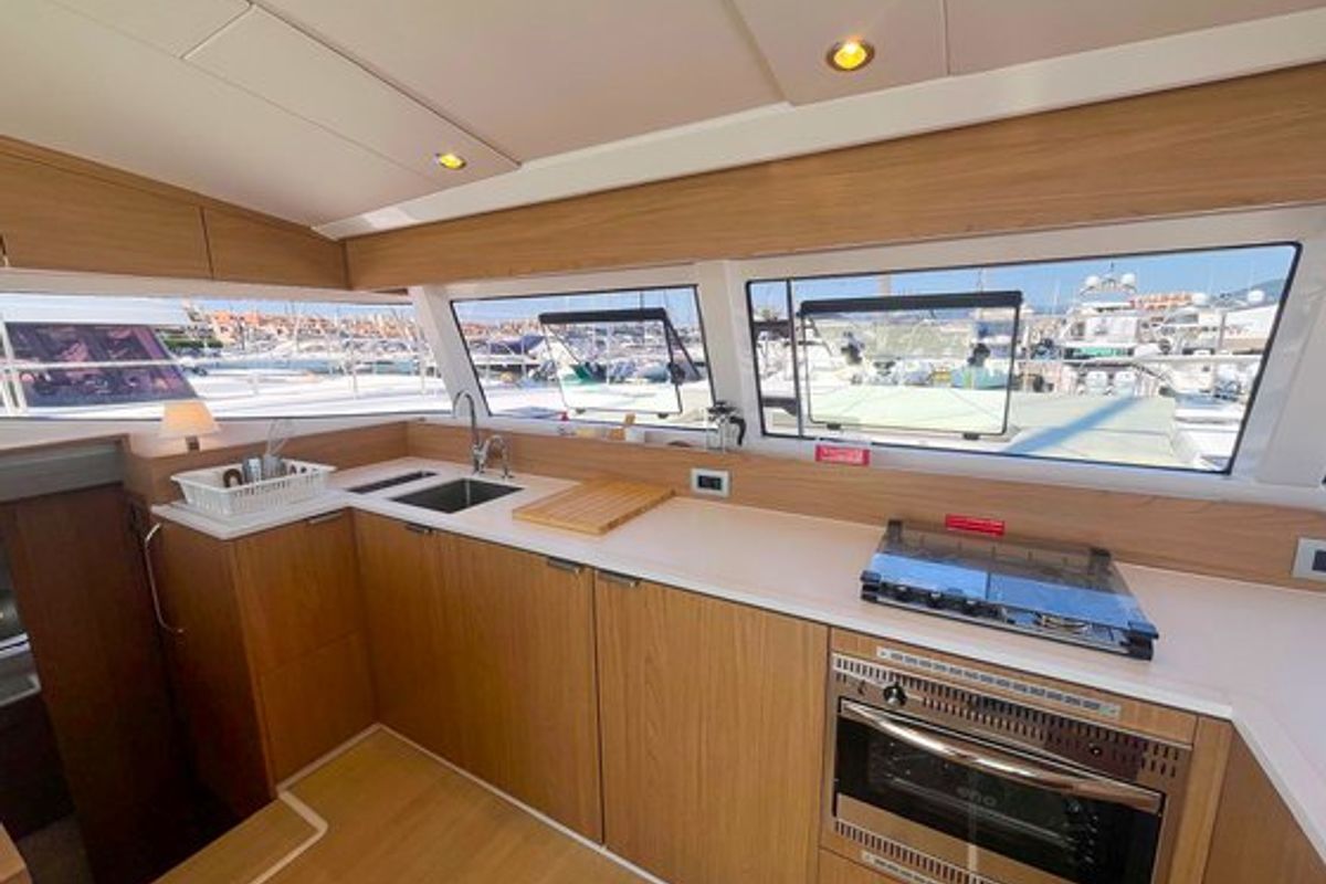 Galley of Hope, a Bali Catsmart catamaran at Hyères, France