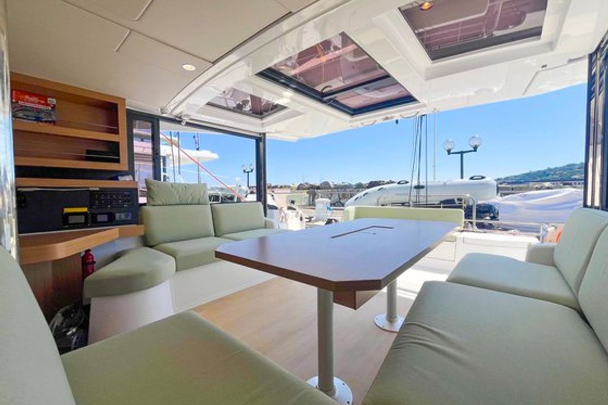 Salon of Hope, a Bali Catsmart catamaran at Hyères, France