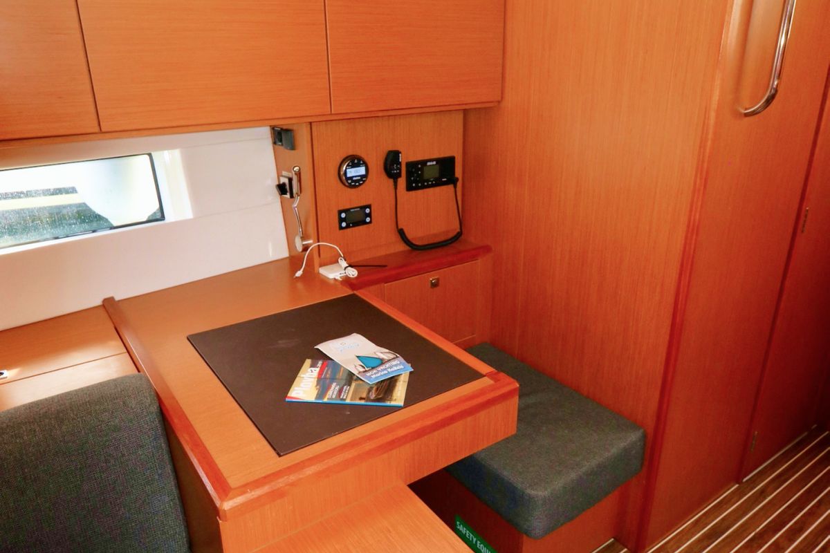Salon of Size Matters, a Bavaria C50 Holiday sailboat at Grad Kaštela, Croatia
