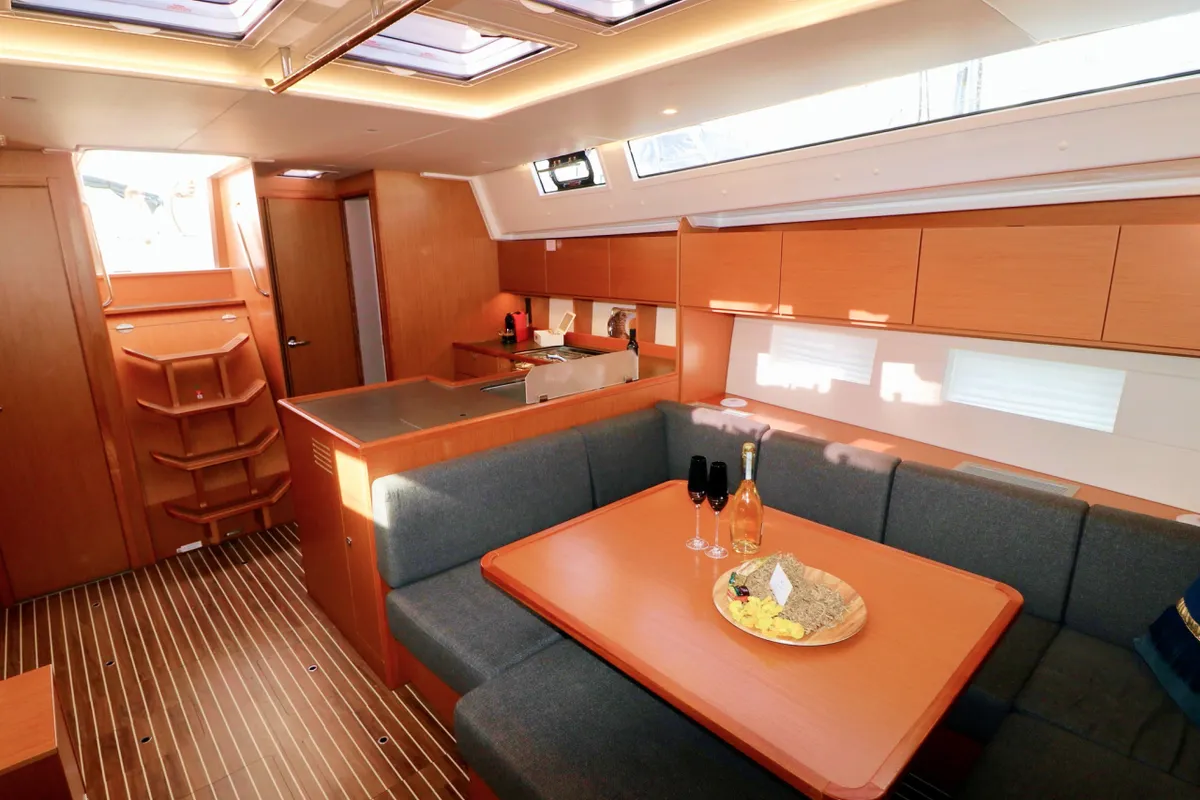 Salon of Size Matters, a Bavaria C50 Holiday sailboat at Grad Kaštela, Croatia