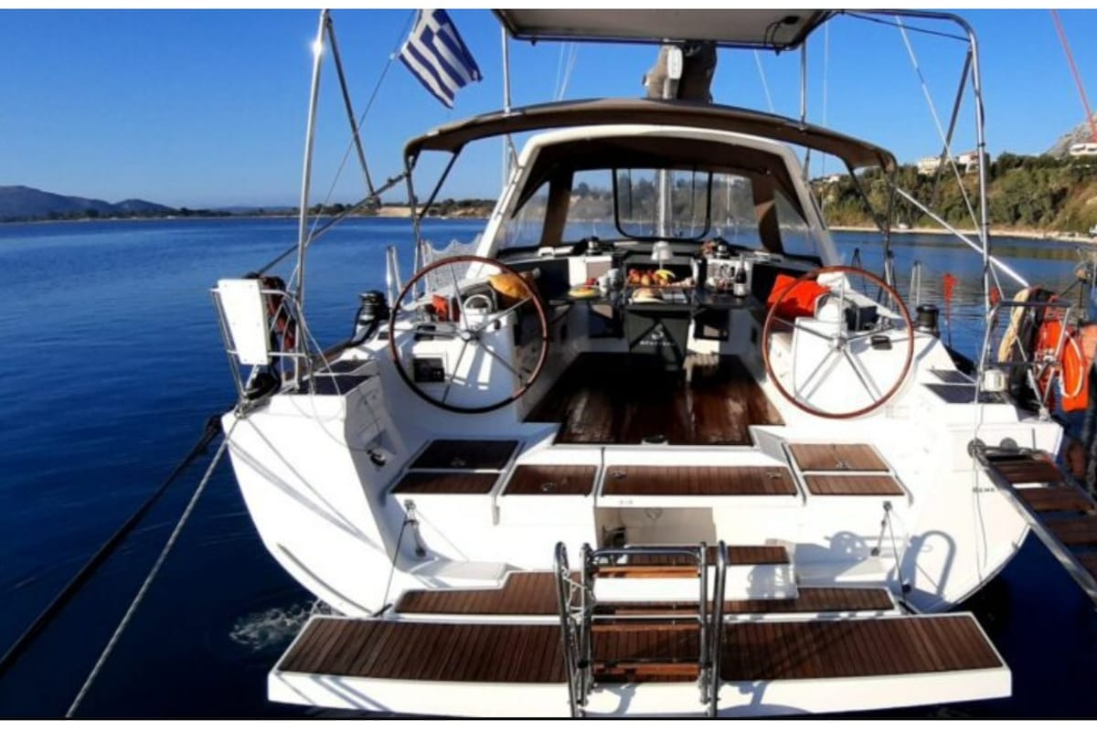 Zeppelin, a Beneteau Oceanis 45 sailboat at Municipal Unit of Palairos, Greece