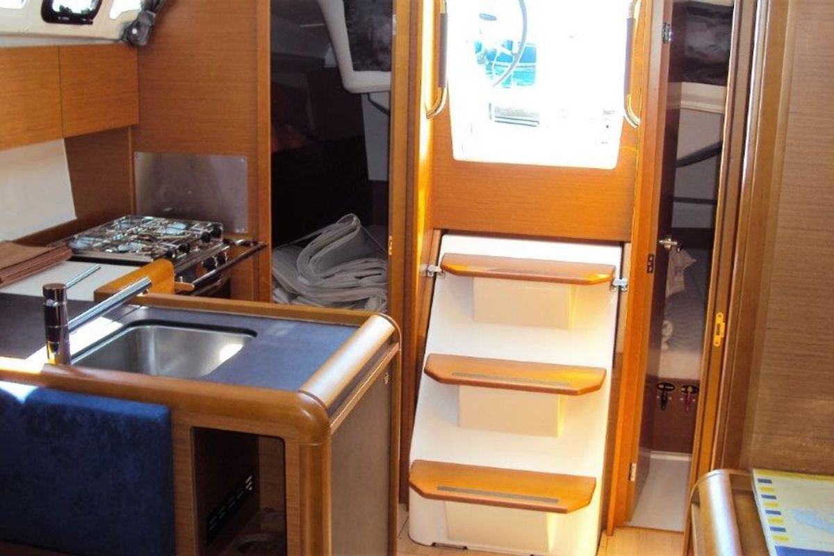 Galley of Gemma, a Jeanneau Sun Odyssey 349 sailboat at Grad Pula, Croatia