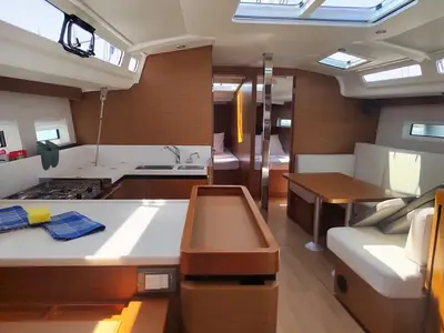 Head on Leona, a Jeanneau Sun Odyssey 440 sailboat at Grad Pula, Croatia