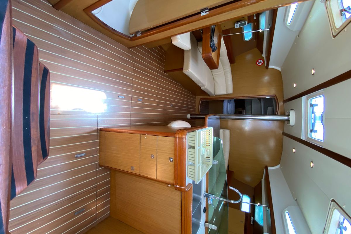 Imagine, a Jeanneau Sun Odyssey 42 i sailboat at Kos, Greece