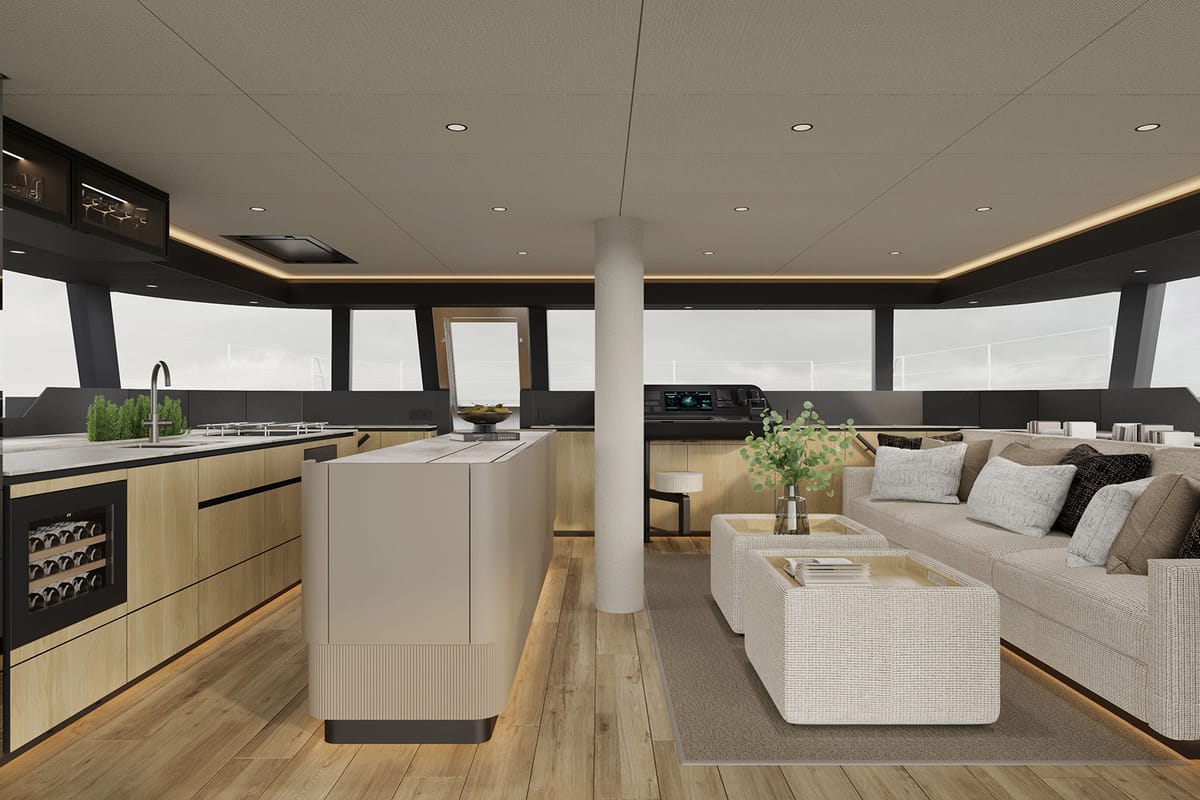 Sea Dreams, a Sunreef Yachts Sunreef 60 catamaran at Grad Kaštela, Croatia