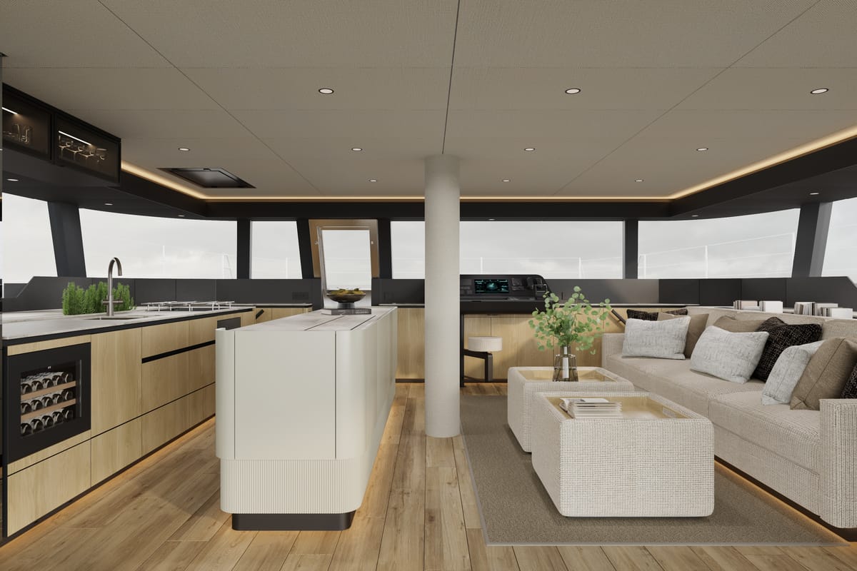 Sea Dreams, a Sunreef Yachts Sunreef 60 catamaran at Grad Kaštela, Croatia