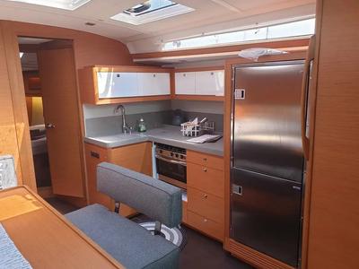 Galley of Emphasis, a Dufour 470 sailboat at Municipal Unit of Lefkada, Greece