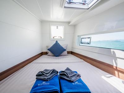 Cabin on K-35, a Lagoon 40 catamaran at Pa Khlok, Thailand