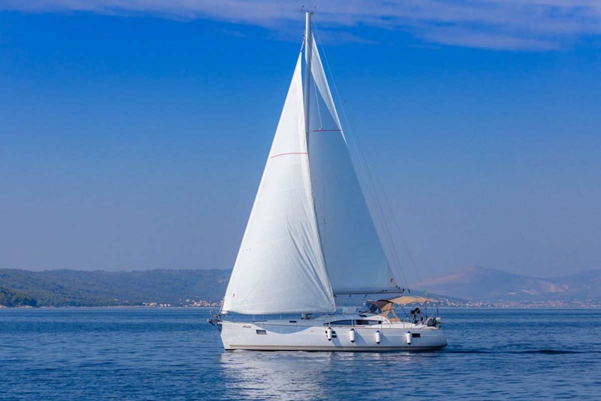 Exterior view of ANITA, a Elan Impression 45 sailboat at Split, Croatia