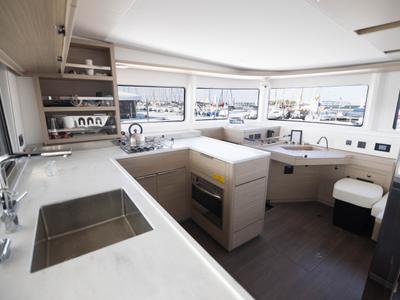Galley of Bula, a Lagoon 46 catamaran at Le Gosier, France