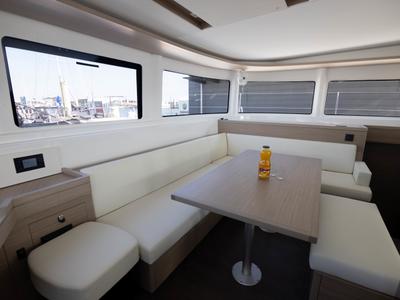 Salon of Bula, a Lagoon 46 catamaran at Le Gosier, France