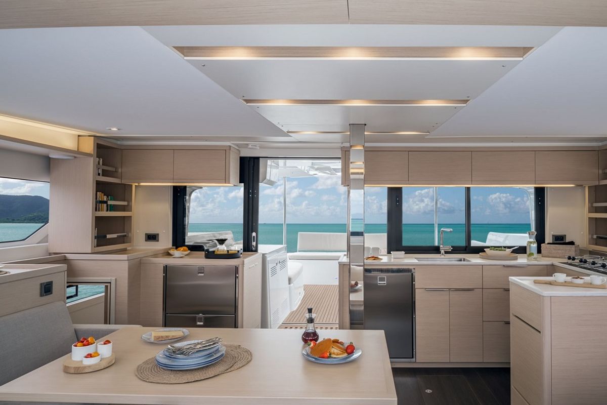 Galley of Pepe, a Lagoon 46 catamaran at Grad Trogir, Croatia