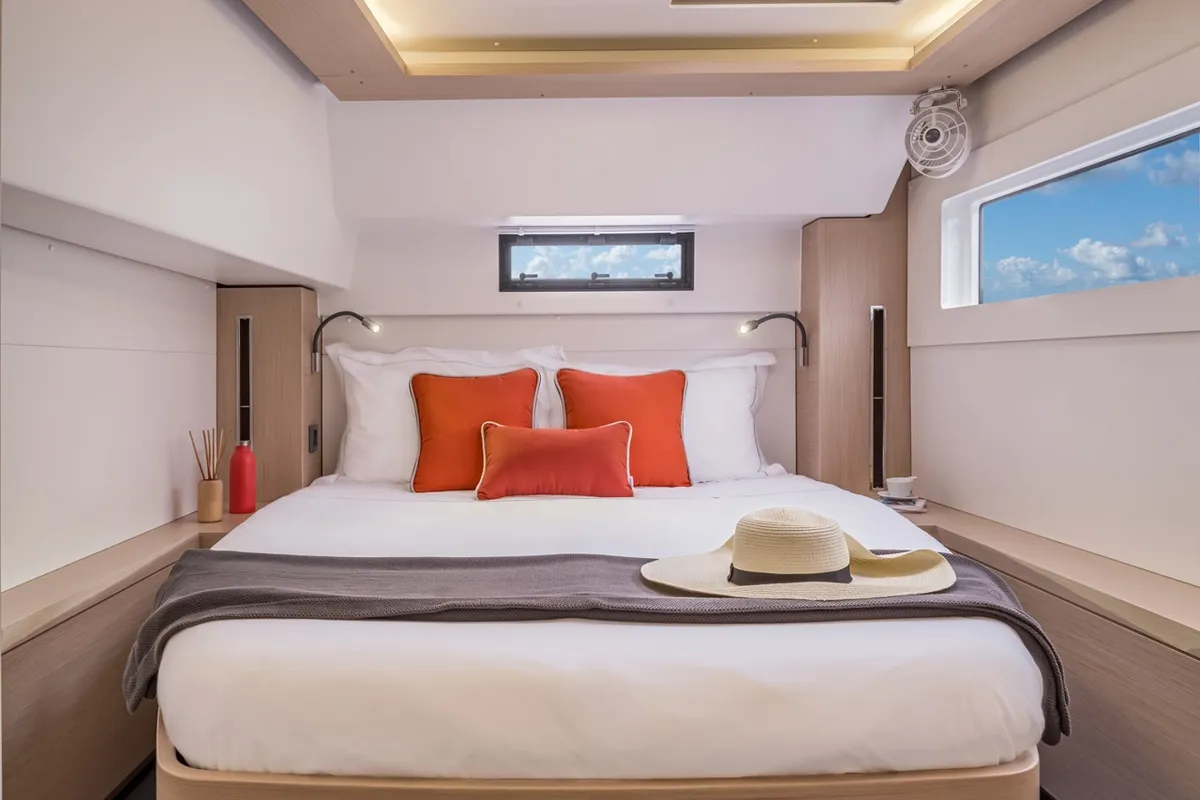 Cabin on Pepe, a Lagoon 46 catamaran at Grad Trogir, Croatia