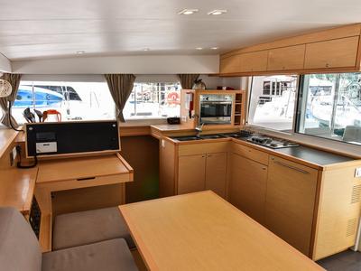 Galley of Emilio, a Lagoon 400 S2 catamaran at Baan Salak Phet, Thailand