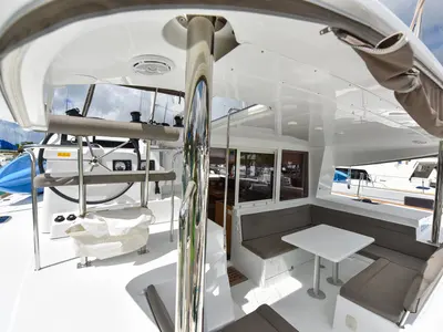 Deck of Emilio, a Lagoon 400 S2 catamaran at Baan Salak Phet, Thailand
