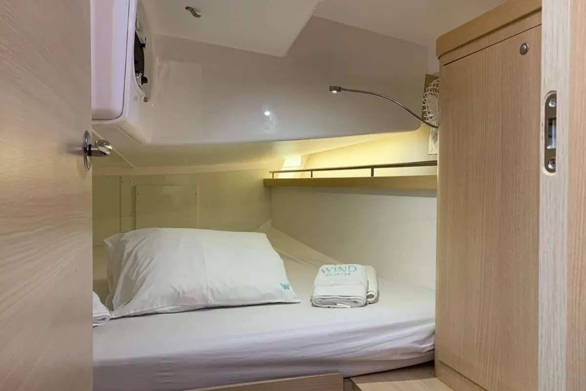 Cabin on Infinity II, a Delta 41 sailboat at Paraty, Brazil