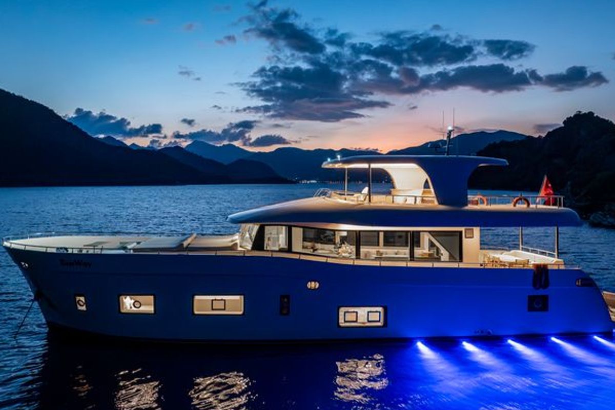 Exterior view of TanWay, a Gulet Motoryacht yacht at Marmaris, Turkey