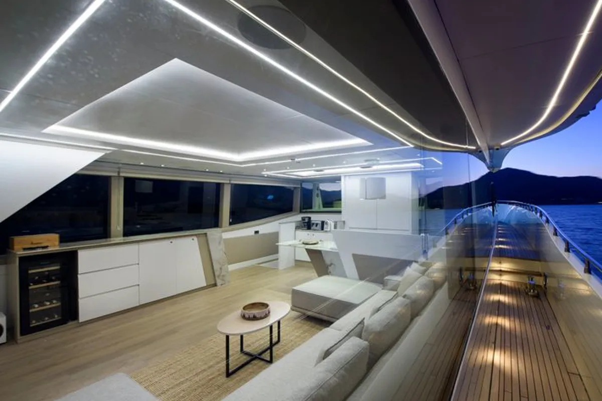 Salon of TanWay, a Gulet Motoryacht yacht at Marmaris, Turkey