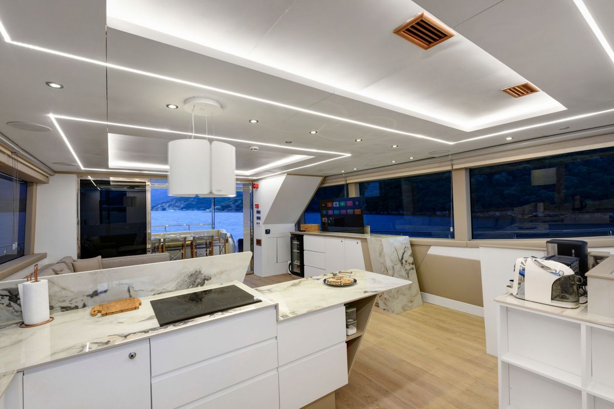 Galley of TanWay, a Gulet Motoryacht yacht at Marmaris, Turkey