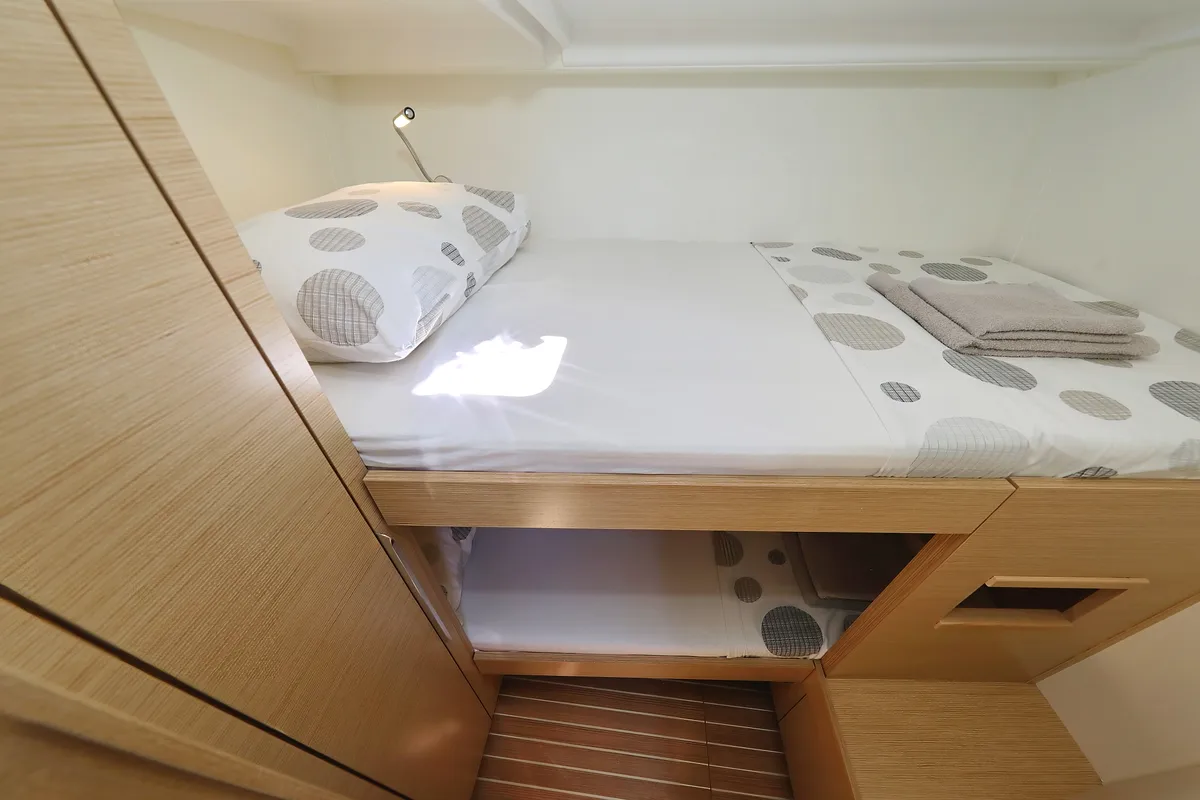 Cabin on Salacia, a Hanse Yachts Hanse 460 sailboat at Grad Šibenik, Croatia