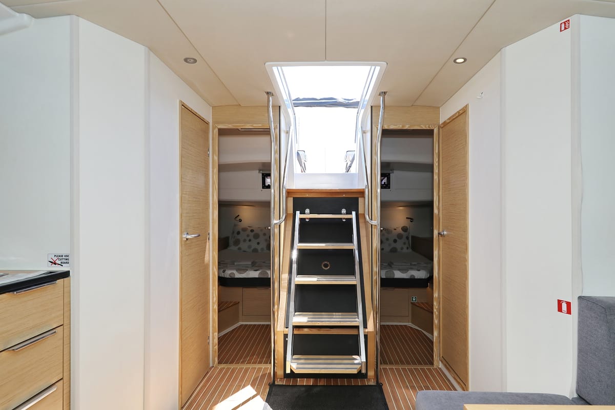 Cabin on Salacia, a Hanse Yachts Hanse 460 sailboat at Grad Šibenik, Croatia