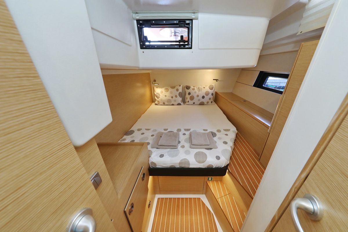 Cabin on Salacia, a Hanse Yachts Hanse 460 sailboat at Grad Šibenik, Croatia