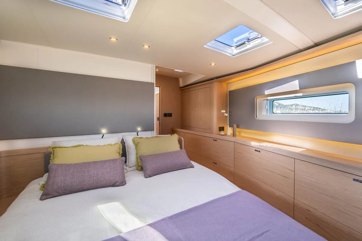 Cabin on Infinity, a Beneteau Oceanis 60 sailboat at Grad Kaštela, Croatia