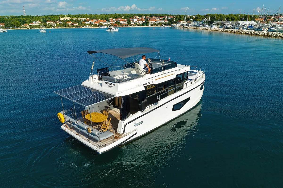 Deck of Taonga, a Cobra Yachts Seamaster 45 yacht at Grad Biograd na Moru, Croatia