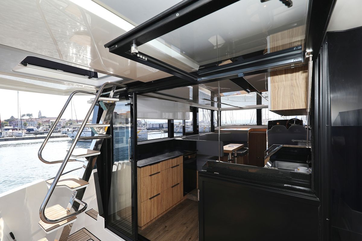 Galley of Taonga, a Cobra Yachts Seamaster 45 yacht at Grad Biograd na Moru, Croatia