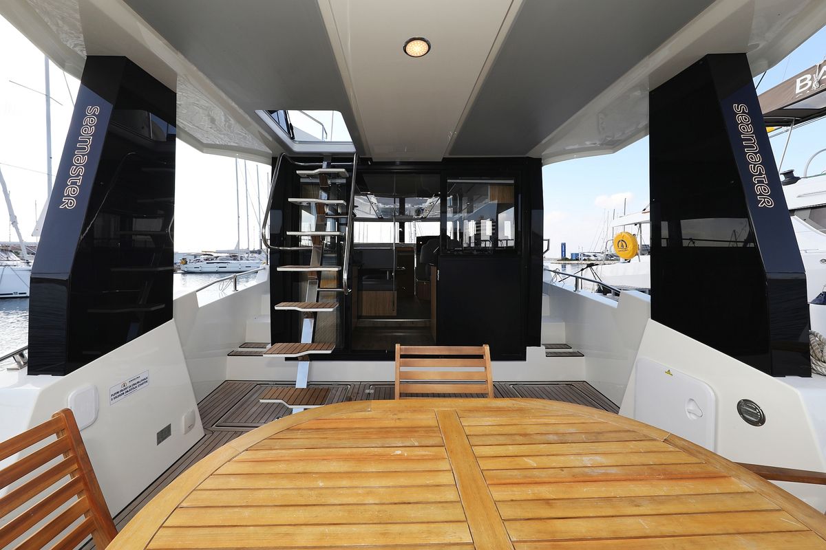 Galley of Taonga, a Cobra Yachts Seamaster 45 yacht at Grad Biograd na Moru, Croatia