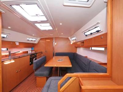 Salon of Star Philip, a Bavaria Cruiser 40 sailboat at Punat, Croatia