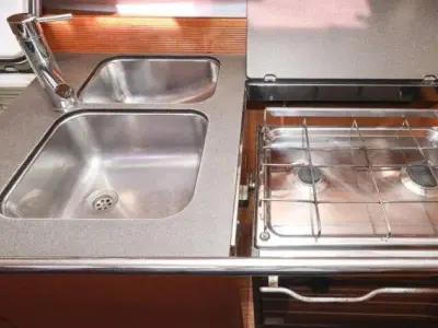 Galley of Star Philip, a Bavaria Cruiser 40 sailboat at Punat, Croatia
