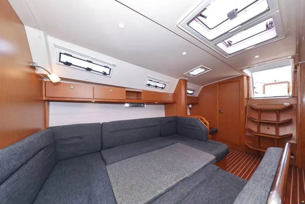 Salon of Star Philip, a Bavaria Cruiser 40 sailboat at Punat, Croatia
