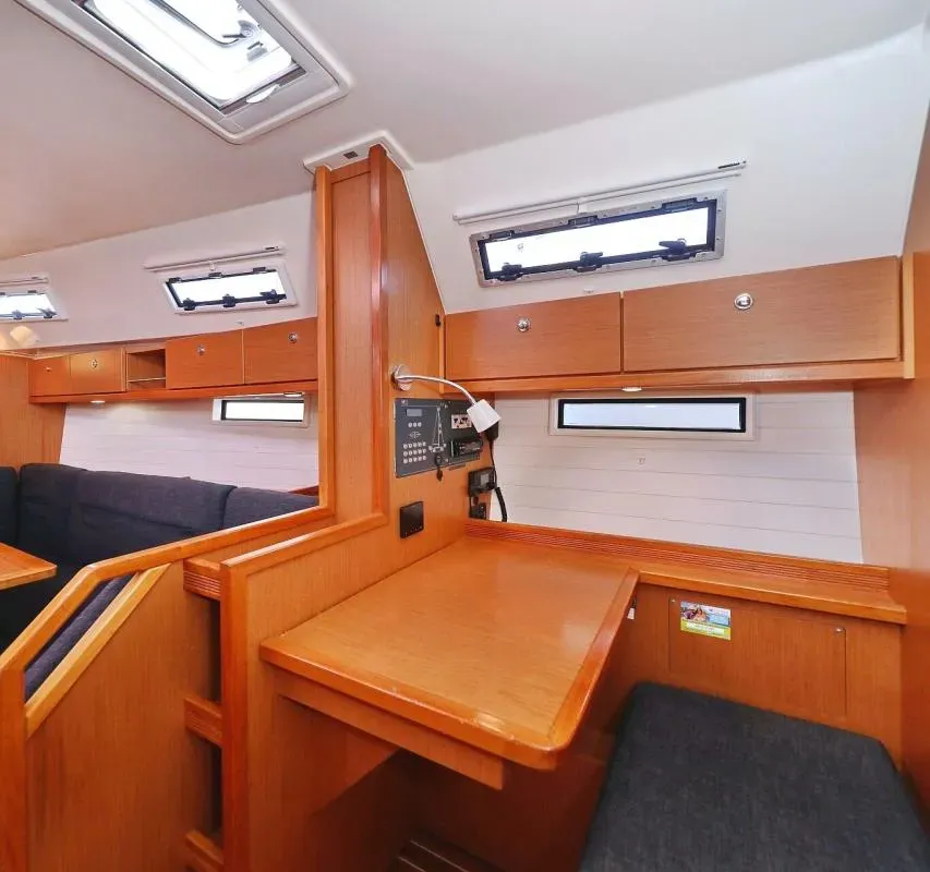 Salon of Star Philip, a Bavaria Cruiser 40 sailboat at Punat, Croatia
