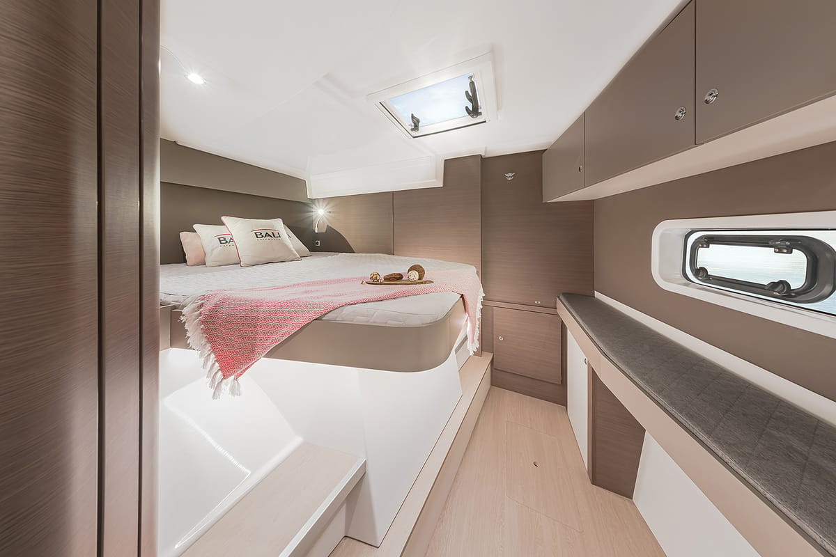 Cabin on Warm Breeze, a Bali Catspace OW catamaran at Grad Šibenik, Croatia