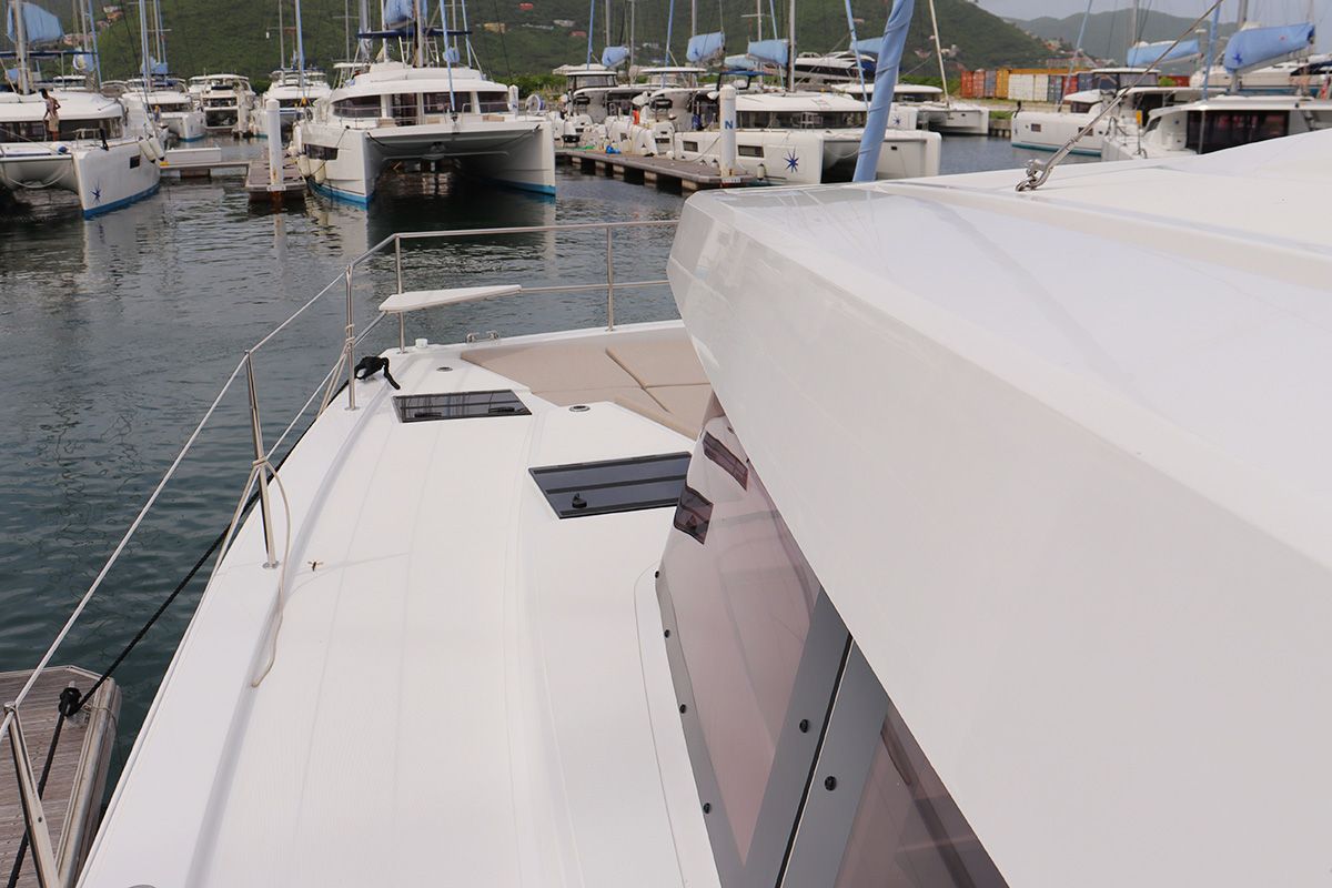 On A Whim, a Bali 4.8 catamaran at Road Town, British Virgin Islands