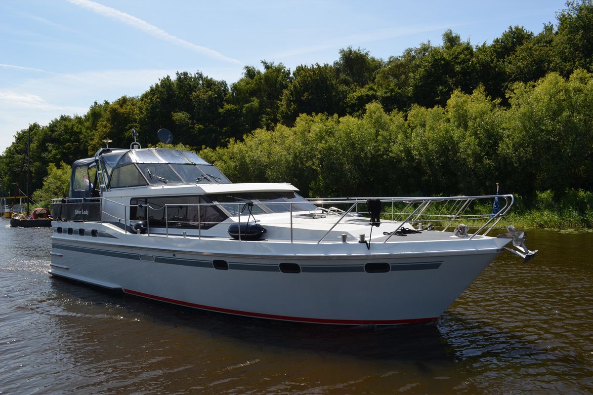 Exterior view of Silver Lady, a Gulet De Drait Vri-Jon Contessa 1370 motorboat at Drachten, Netherlands