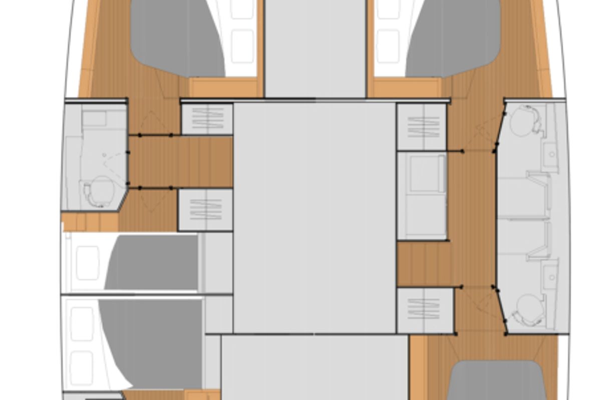 Sirius, a Fountaine Pajot Tanna 47 catamaran at Saint-Mandrier-sur-Mer, France
