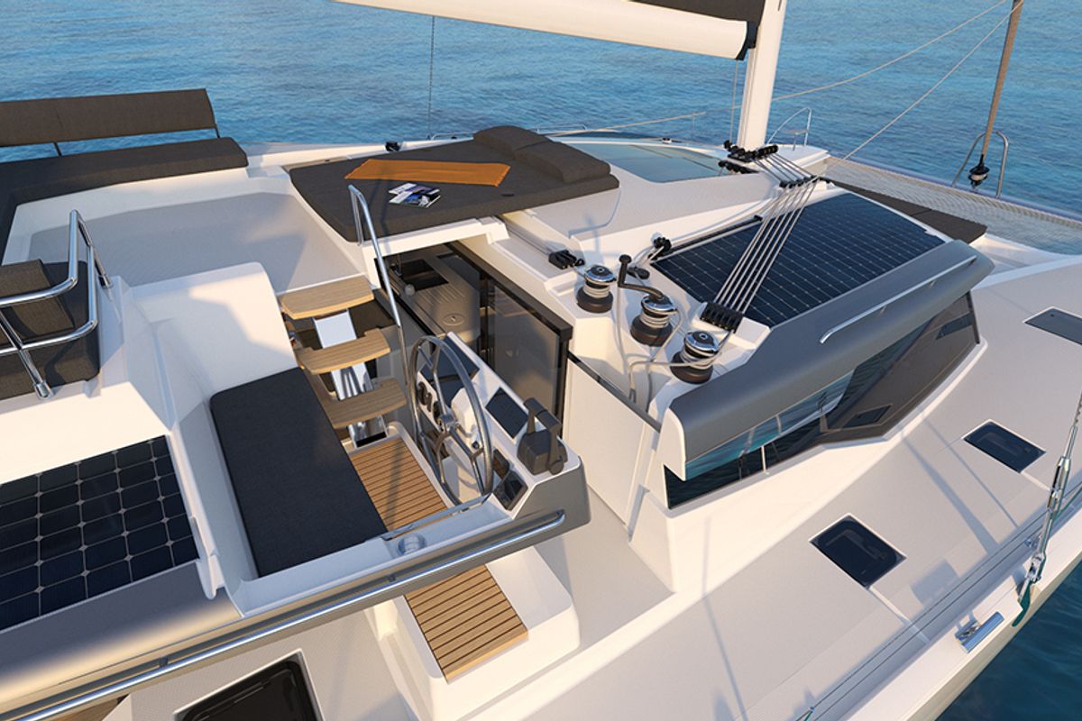 Sirius, a Fountaine Pajot Tanna 47 catamaran at Saint-Mandrier-sur-Mer, France