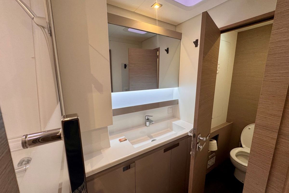 Head on Carrie Lee, a Fountaine Pajot Aura 51 catamaran at Road Town, British Virgin Islands