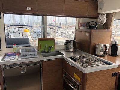 Galley of El Paso, a Lagoon 40 catamaran at Općina Rogoznica, Croatia