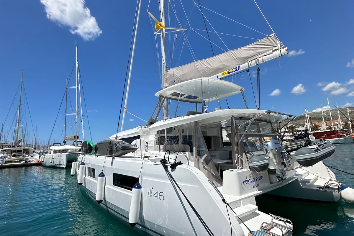 Destiny Point, a Lagoon 46 catamaran at Split, Croatia