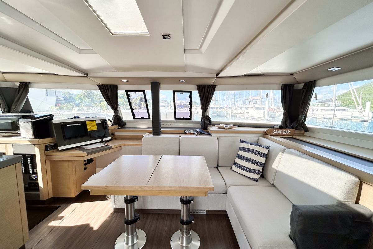 Brown Eyed Girl, a Fountaine Pajot Astrea 42 catamaran at Road Town, British Virgin Islands