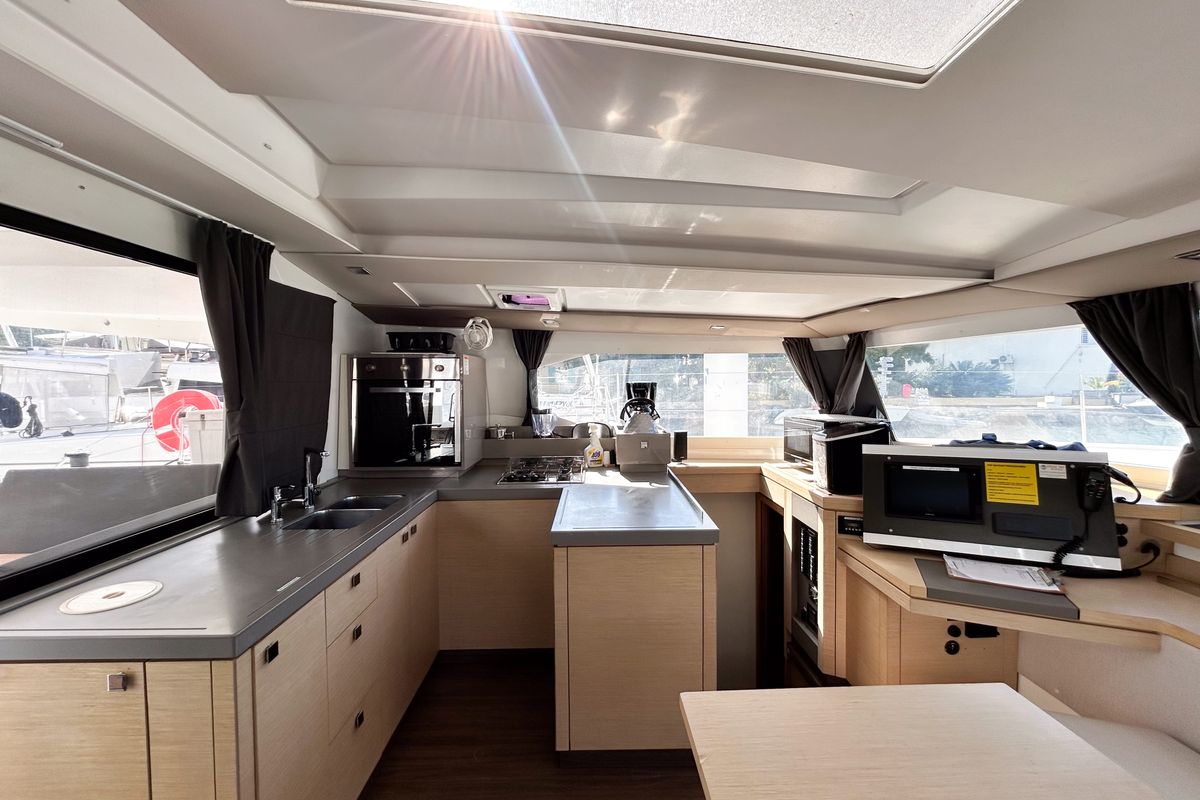 Brown Eyed Girl, a Fountaine Pajot Astrea 42 catamaran at Road Town, British Virgin Islands